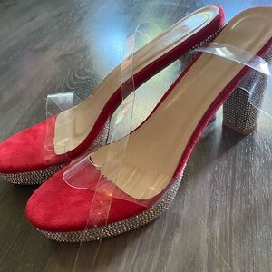 Red Prom Heels